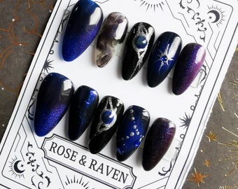 Azriel Acotar Inspired Press on Nail Set