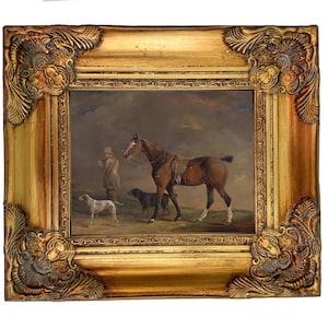 Equestrian art/ Framed horse giclee prints/Sportsman Decor