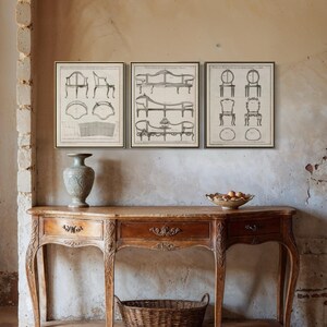 Furniture Art print/chair blueprint/Vintage furniture prints bild 2