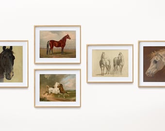Equestrian Art Gallery Wall Set