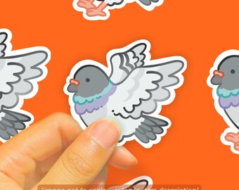 Pigeon Glossy Vinyl Sticker