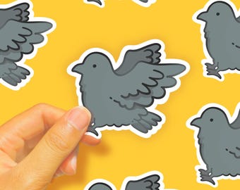 Crow Sticker Glossy Vinyl