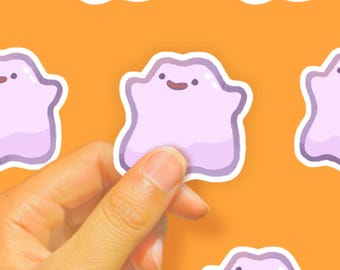 Ditto Poke Glossy Vinyl Sticker