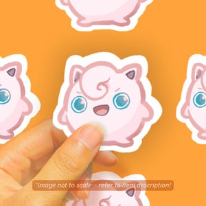 Jigglypuff Poke Glossy Vinyl Sticker