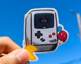 Pac-Man Gameboy Vinyl Sticker