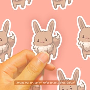 Eevee Poke Glossy Vinyl Sticker