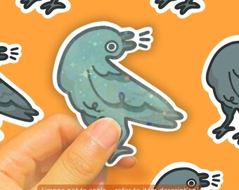 Screaming Crow Holo Vinyl Sticker