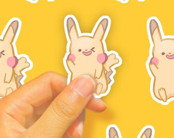 Pika Poke Glossy Vinyl Sticker