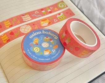 Asian Bakery Desserts Washi Tape