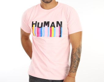 Unisex Cotton Pride T-Shirt, Rainbow Flag Casual Support Top