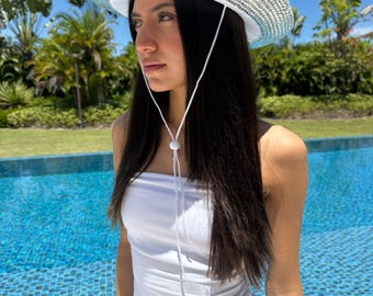 White Wool Cowboy Hat with Rhinestones – Festival Cowgirl Bride Outfit