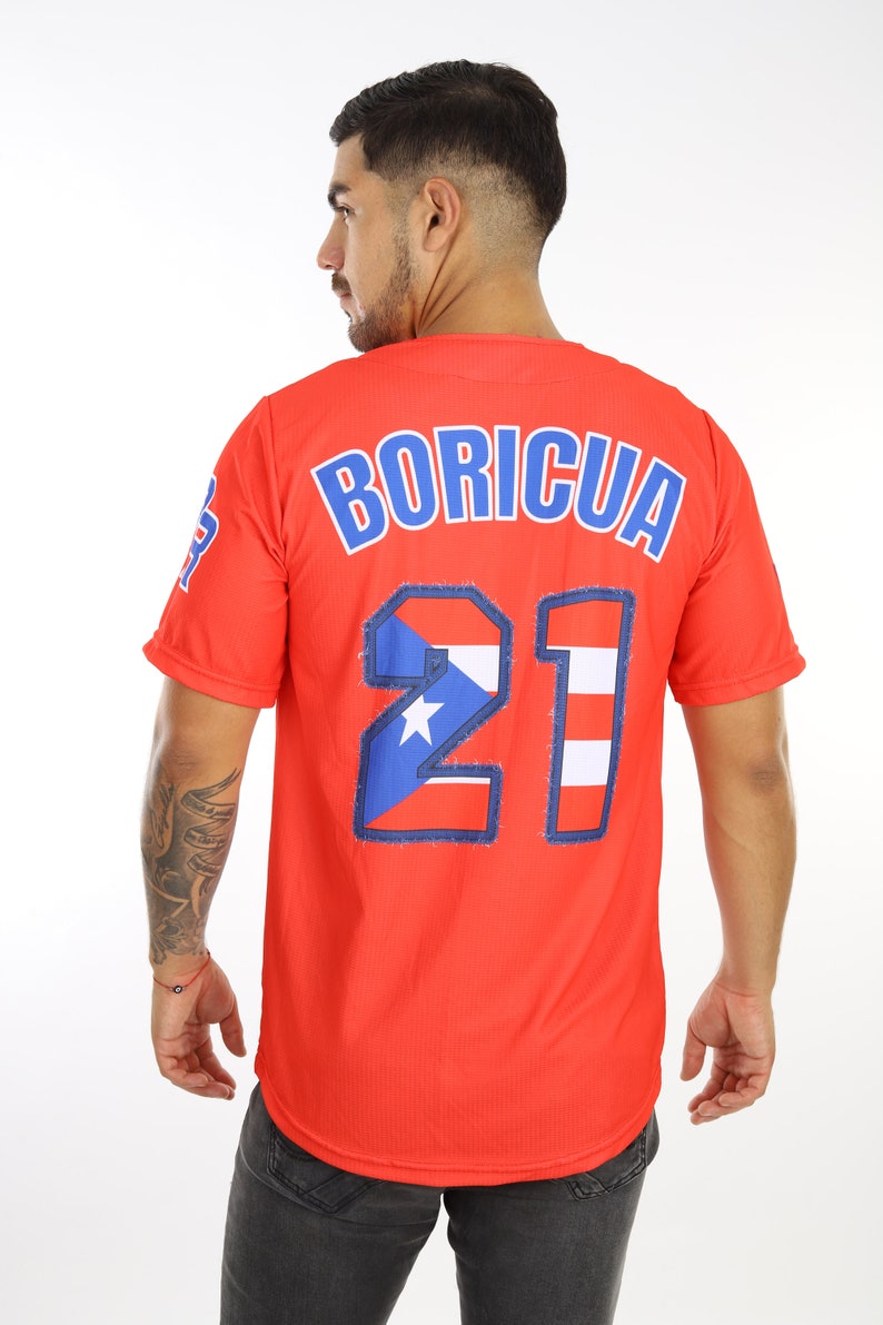 Puerto Rico WBC Jersey Boricua 21 Red for Men and Women Etsy