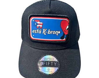 Puerto Rico Trucker Hat - PR Silicone Plate with Flag & &#39;Puerto Rico está K-brón&#39; - Mesh Snapback