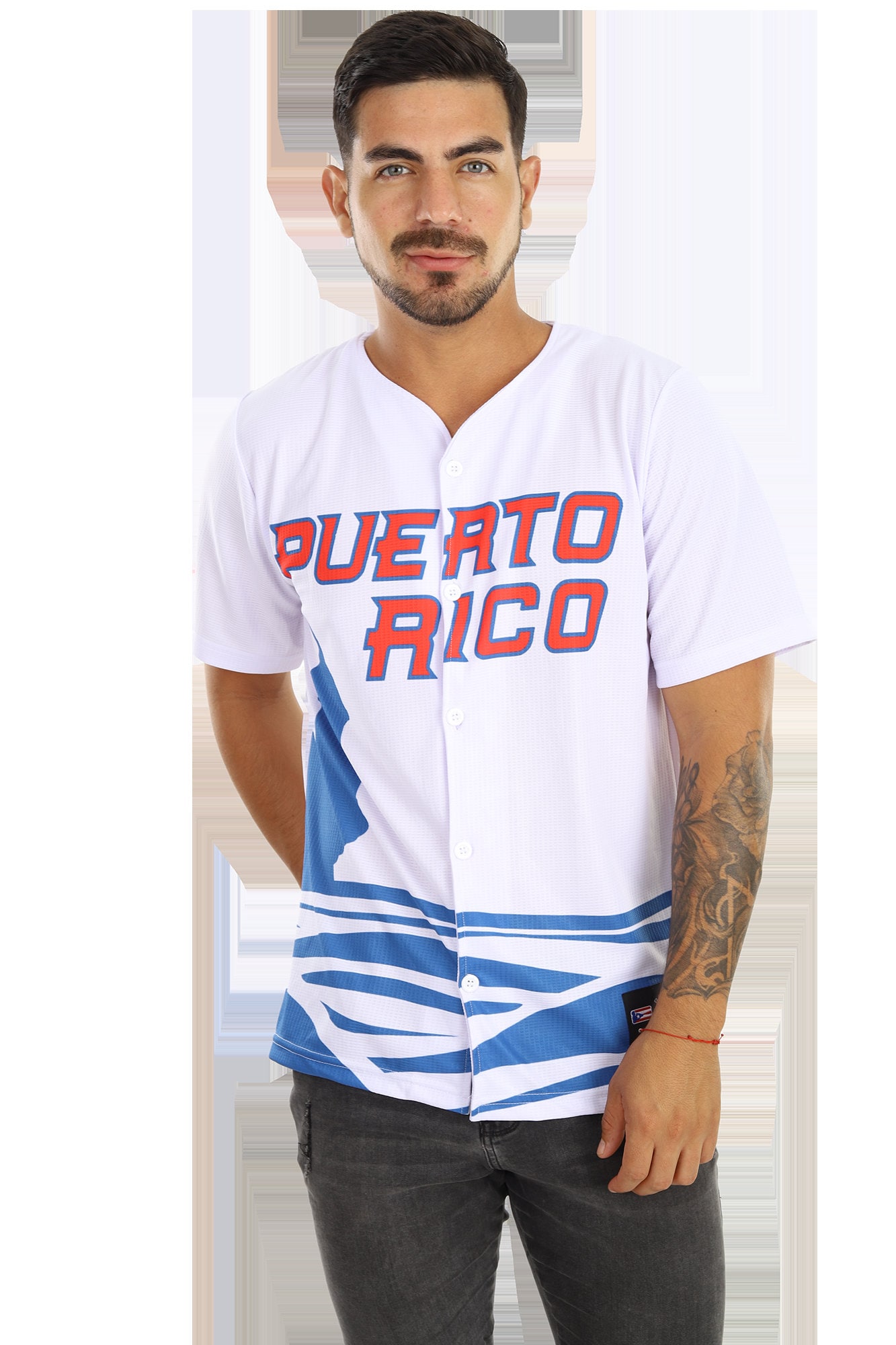 Puerto Rico Jersey: Olas Blue Lightweight Baseball Shirt - Etsy