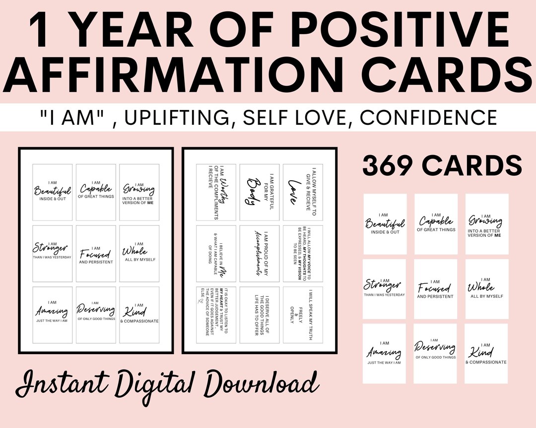 Printable Affirmation Cards, Affirmation Cards, Affirmation Cards ...