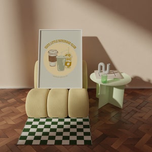 Uroczy mały klub napojów wydruk artystyczny | Retro kawa herbata sztuka ścienna | Modny plakat z napojem | Wydruki z napojami | NATYCHMIASTOWE POBIERANIE CYFROWE
