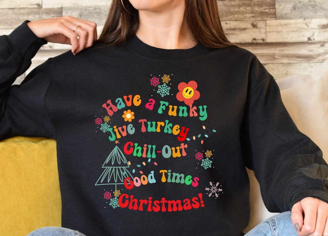 Women's Christmas Sweatshirts Christmas Retro Quotes Etsy