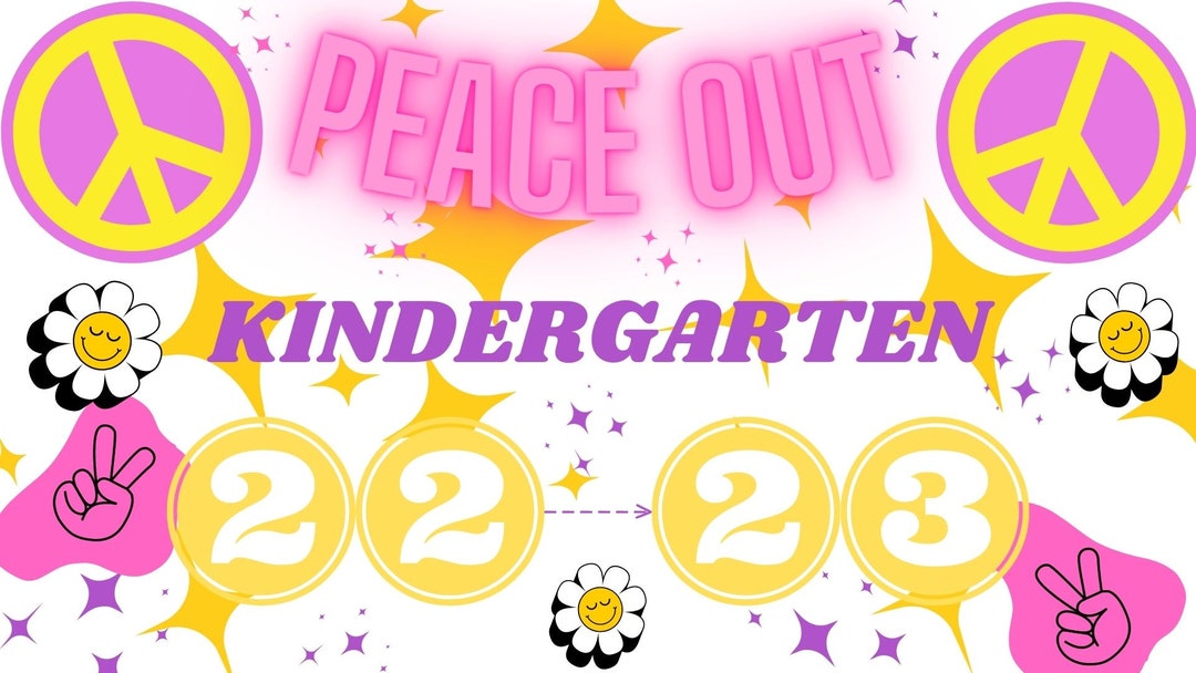 Last Day of Kindergarten Sign Printable PDF - Etsy