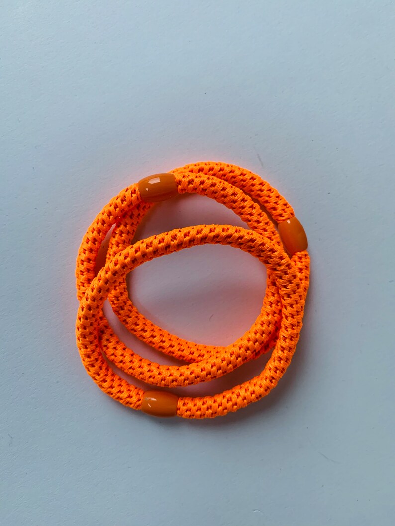 Haargummi geflochten Neon Haaraccessoires Haarband Neonorange