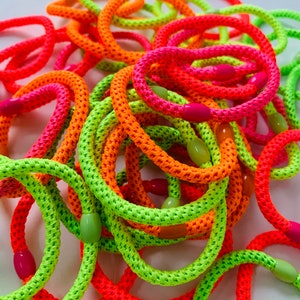 Haargummi geflochten Neon Haaraccessoires Haarband Bild 1