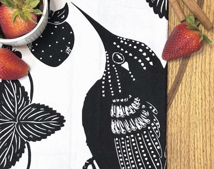 "Summer Magic" Tea Towel - 100% Flour Sack Cotton Kitchen Towel