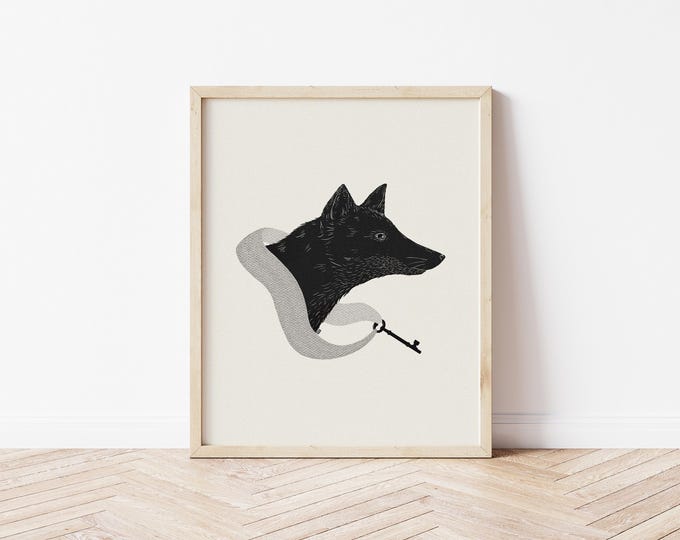 "The Fox Has the Key" - Fine Art Print
