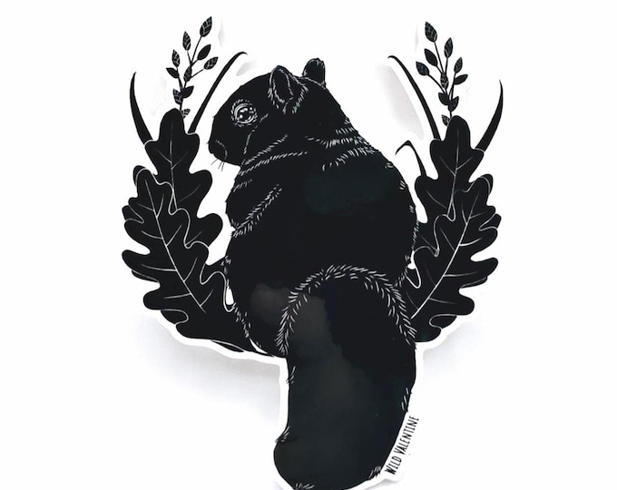 Fox Squirrel Sticker – Glossy, Die-Cut Vinyl, Waterproof & Weatherproof