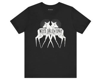 "Psychic Twin Fawns" Dark - Unisex, 100% Cotton T-shirt