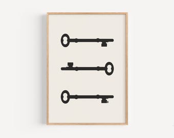 Three Skeleton Keys - Fine Art Print