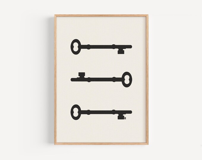 Three Skeleton Keys - Fine Art Print