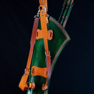 Leather Elven Ranger Quiver Pattern for 3 Point Harness - Etsy
