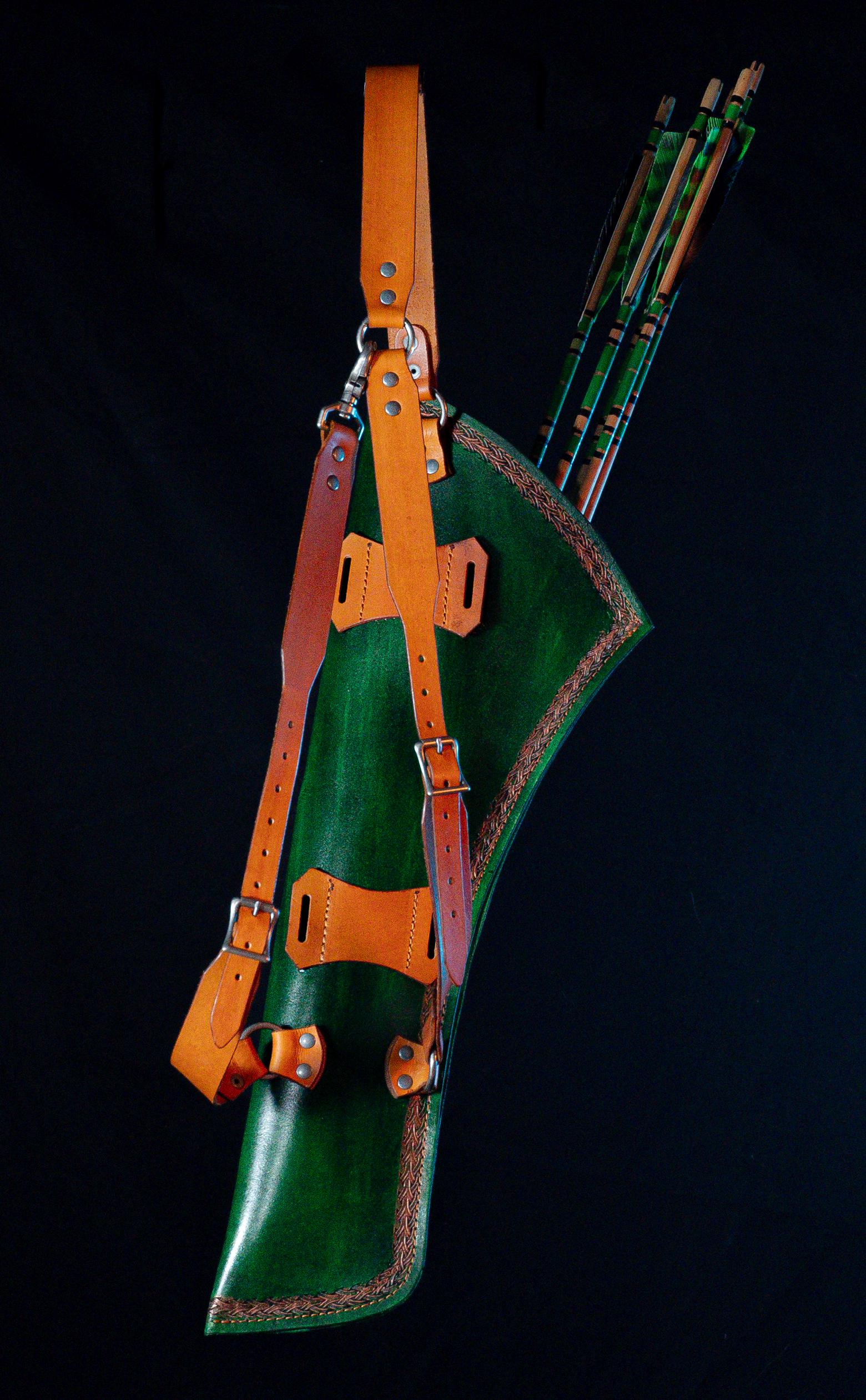 Leather Elven Ranger Quiver Pattern for 3 Point Harness - Etsy