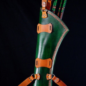 Leather Elven Ranger Quiver Pattern for 3 Point Harness - Etsy