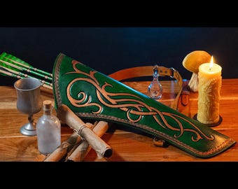 Leather Elven Ranger Quiver Pattern for 3 Point Harness