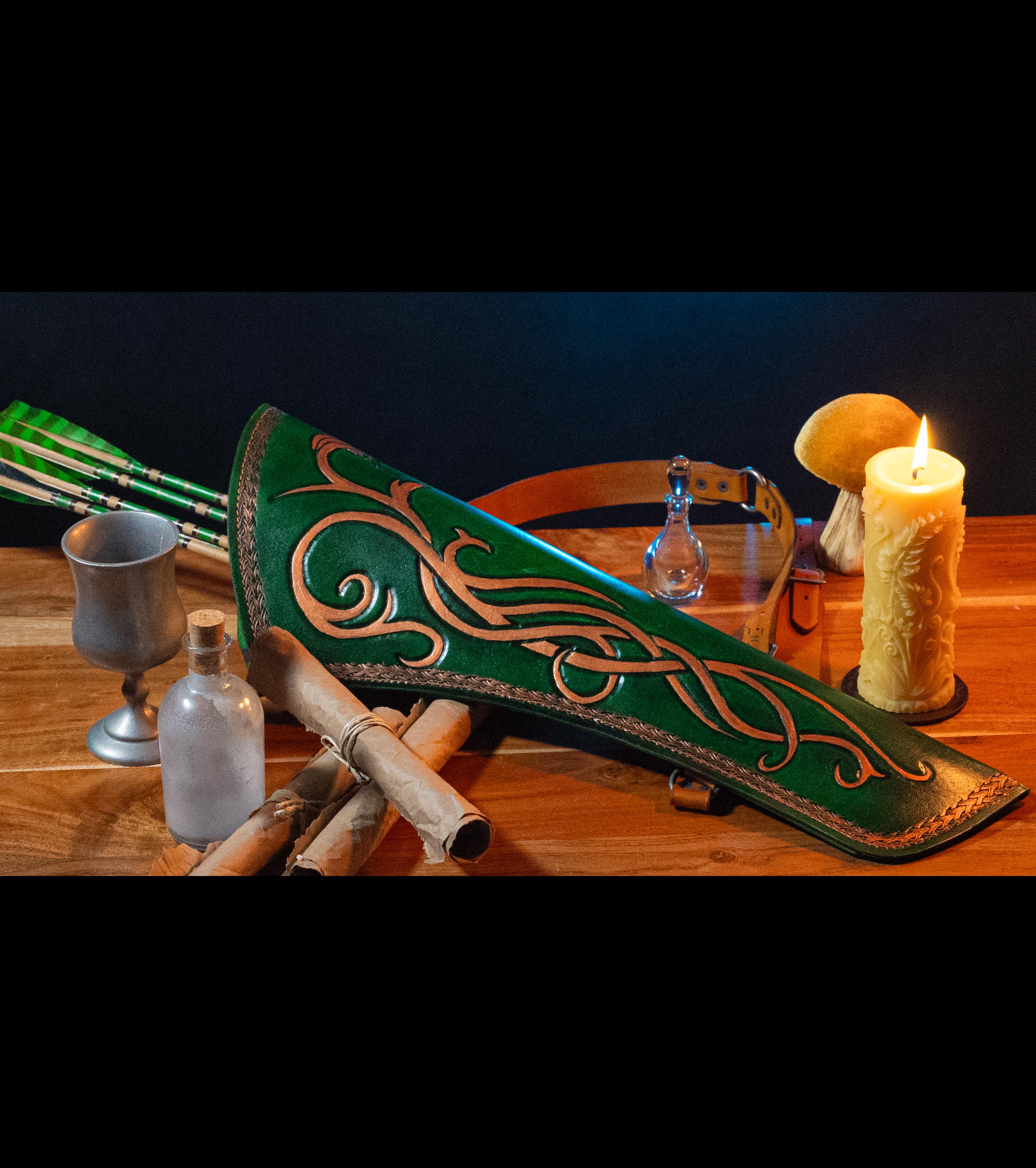 Leather Elven Ranger Quiver Pattern for 3 Point Harness - Etsy