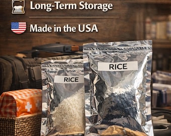 Emergency Food Storage | Rice, Beans, Oatmeal | Survival Prepper Supply