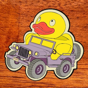 Just Ducky Jeep Sticker
