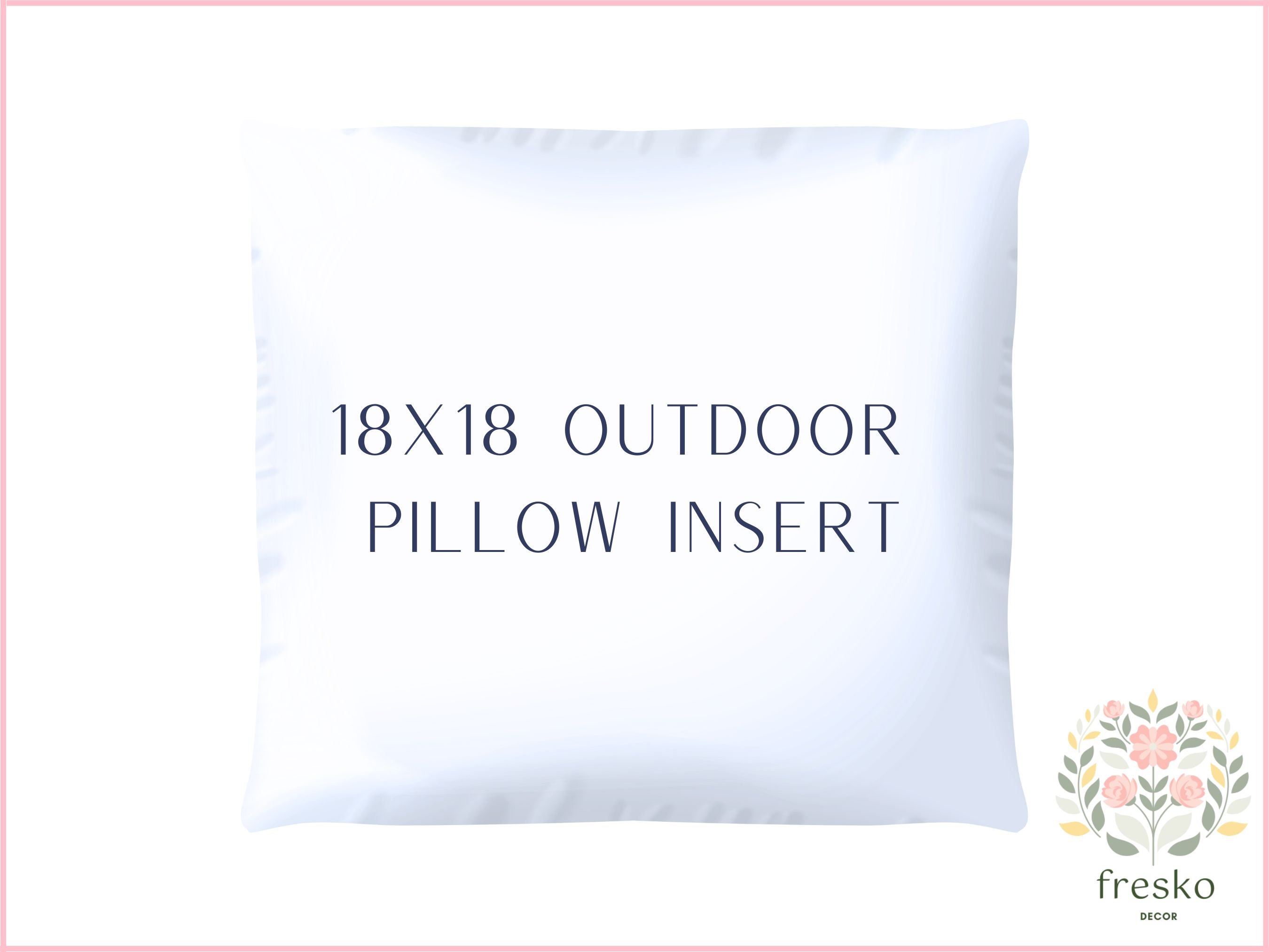 Pillow Inserts 18x18 Pillow Insert Throw Pillow Decorative Pillow Porch Pillow Outdoor Pillow Form Square Pillow Form Reusable Etsy