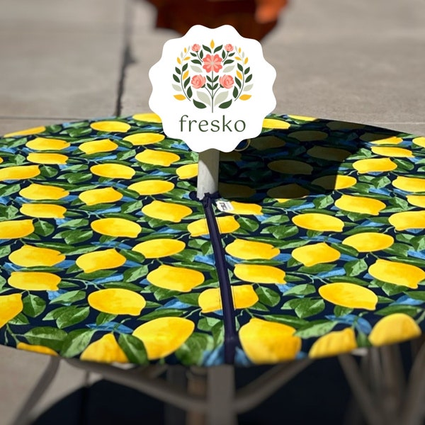 Round Fitted Tablecloth Round Vinyl Tablecloth Zipper Fitted Tablecloth Elastic Edging Tablecloth Umbrella Hole Picnic Tablecloth Outdoor