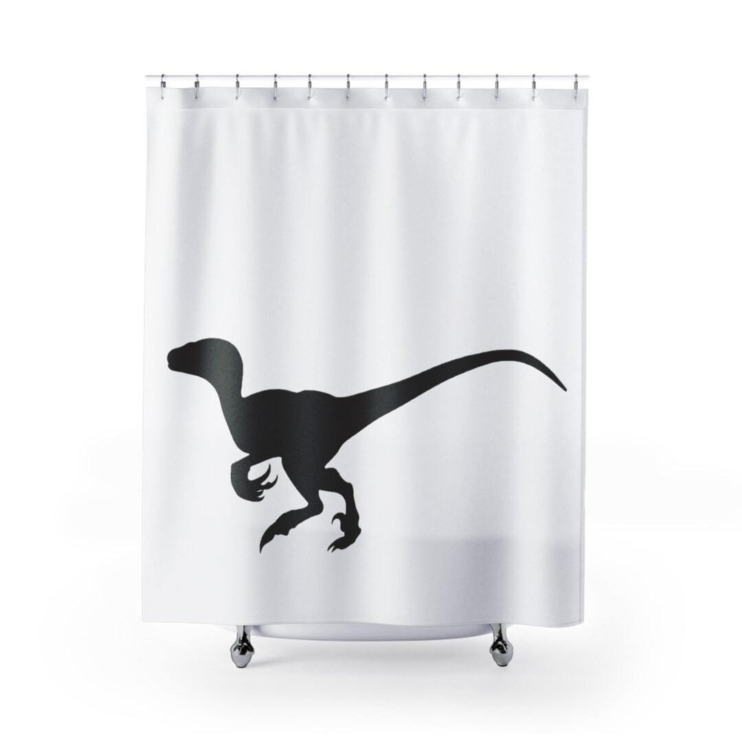 Velociraptor raptor Shower Curtain Etsy