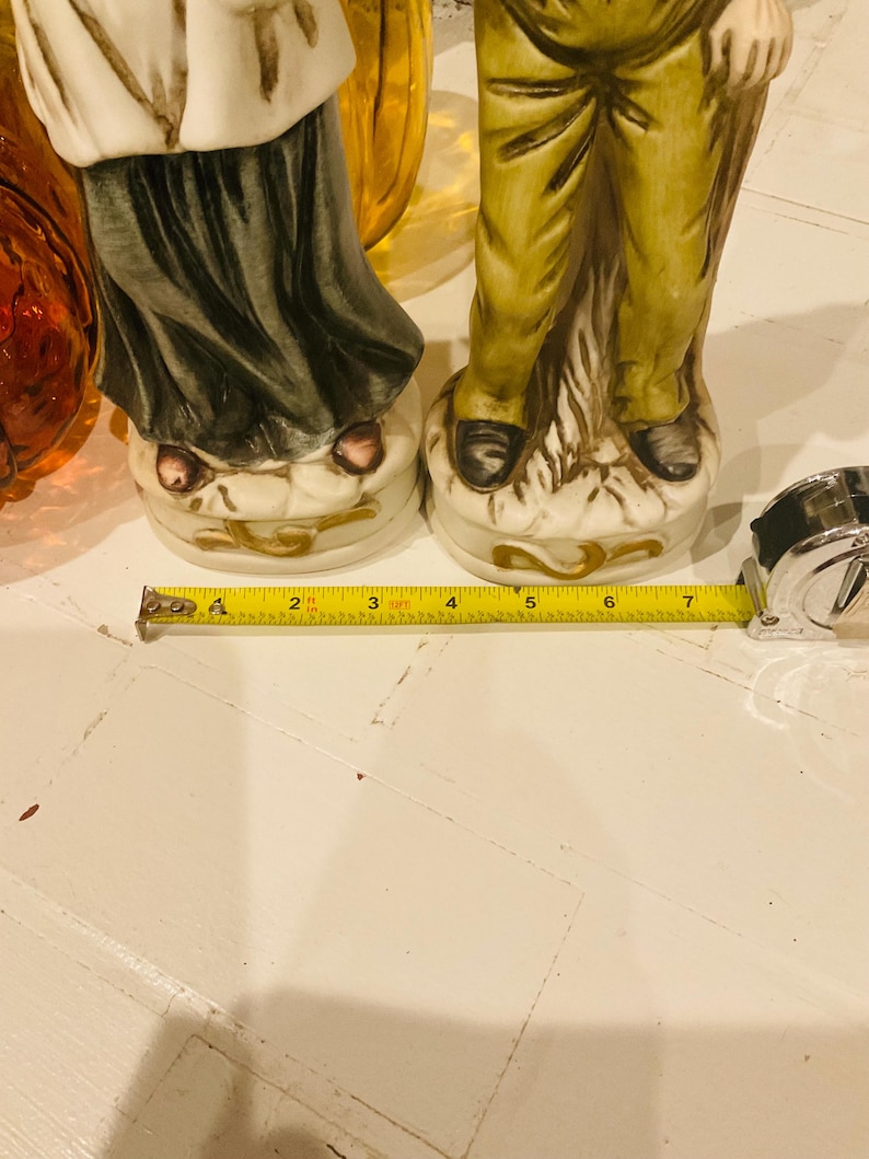 Vintage Ceramic Old Man and Woman Figurine - Etsy