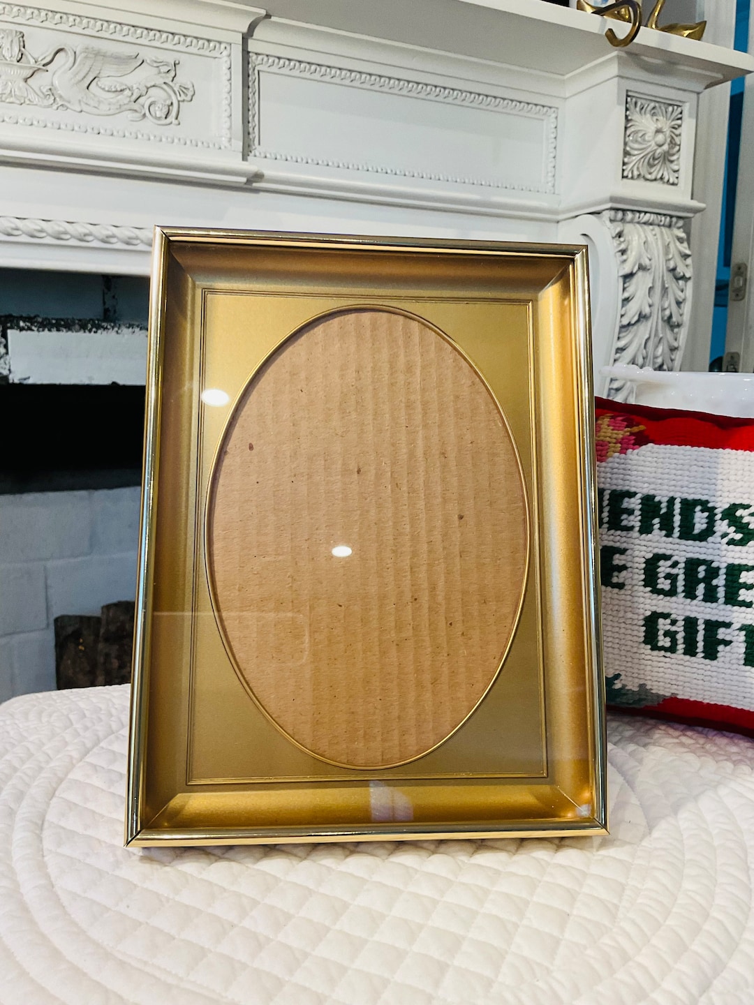 Vintage Gold Tone Shadow Box Picture Frame Oval Photo 8x6 - Etsy
