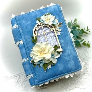 Junk Journal, Notebook, Diary, Blank to design yourself, Vintage, Romantic Shabby