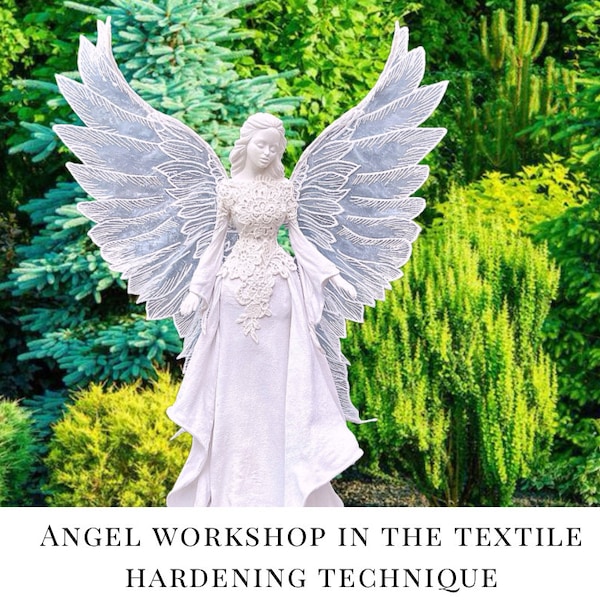 Workshop, Tutorial "Angel in Textile Hardening Technique" In Polish, English, German, Italian, Greek, Dutch