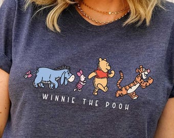 Winnie T-shirt, Pooh Shirt, Disney Bear Shirt, Holiday Shirt, Birthday Gift Idea, Disneyworld Shirt, Cartoon Shirt, Retro Vibes Shirt