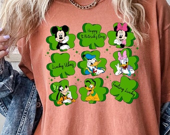 Disney St Patrick's Day Shirt, Comfort Colors Tee, St Patrick's Day Mickey and Friends Shirt, Mickey St Patrick's Day Shirt, Disney 2024