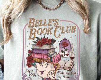 Disney Tales Shirt, Comfort Colors, Book Lover Shirt, Belle Tshirt, Mrs Potts Tee, Beauty And Beast Tee, Disney Princess Tee, Love Shirt