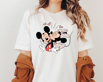 Mickey and Minnie Shirt, Disney Valentines Day Shirt, Disney Valentine's Day Trip Shirt, Mickey Minnie Valentine Couples Shirt, Gift For Her