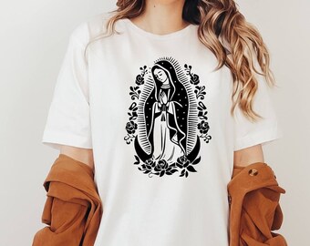 Catholic Shirt, Catholic Apparel, Prayer Shirt, Devotion Gift, Unique Catholic Gift, Ave Maria Shirt, Christian Apparel, Gift For Her