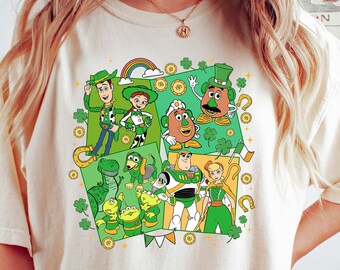 Toy Story Saint Patrick's Day Shirt, Comfort Colors Tee, Toy Story Characters Shirt, Disney Shirt, St. Patrick's Day Shirt, Saint Patricks